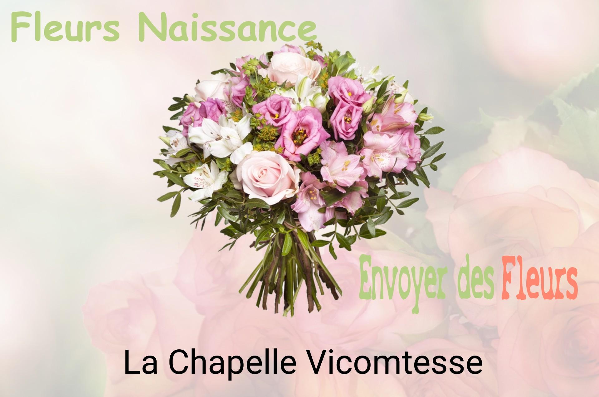 Bouquet de fleurs de naissance livré à La Chapelle-Vicomtesse